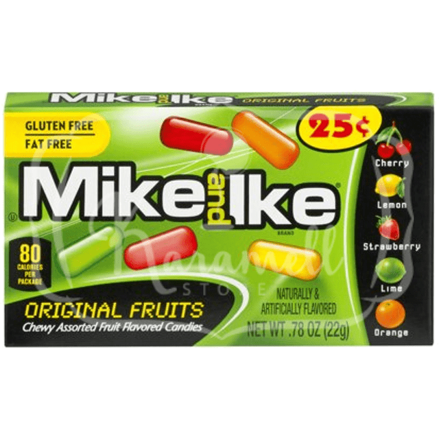 Balas de Frutas Mike and Ike Fruit Candy ATACADO 12X Importado USA
