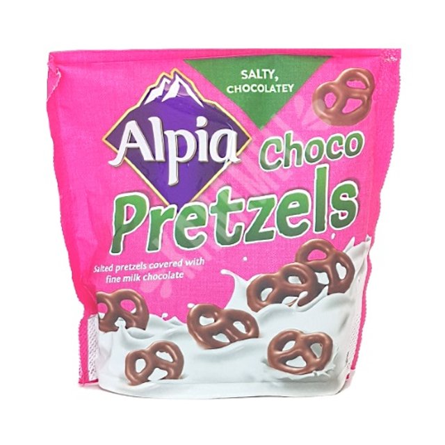 Choco Pretzel Alpia - Cobertura de Chocolate - Importado Alemanha
