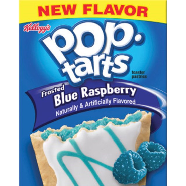 Pop Tarts - 1 Silver Bag c/ 2 Pop Tarts sabor Blue Raspberry