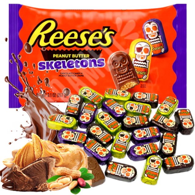 Bombom Reeses Peanut Butter Skeletons - Importado EUA