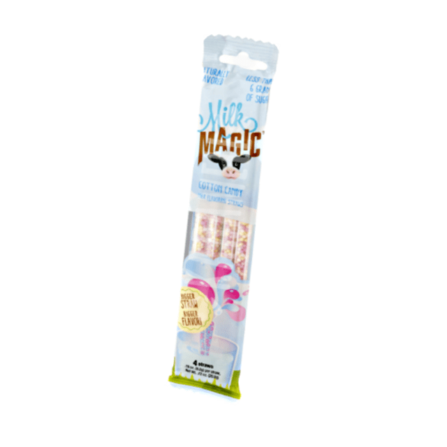 Milk Magic Cotton Candy Straws - Importado da Hungria