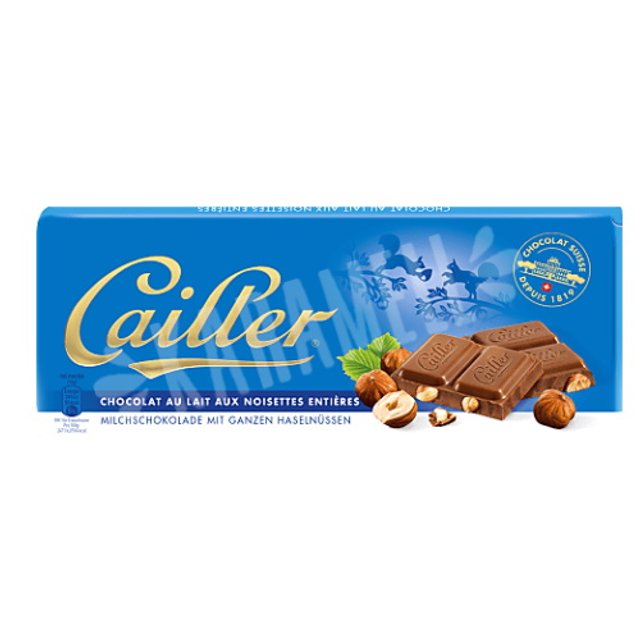 Chocolate Cailler Milk Hazelnut - Importado Suiça