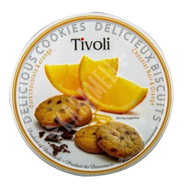 Cookies de Laranja com Chocolate Dark - Tivoli - Dinamarca