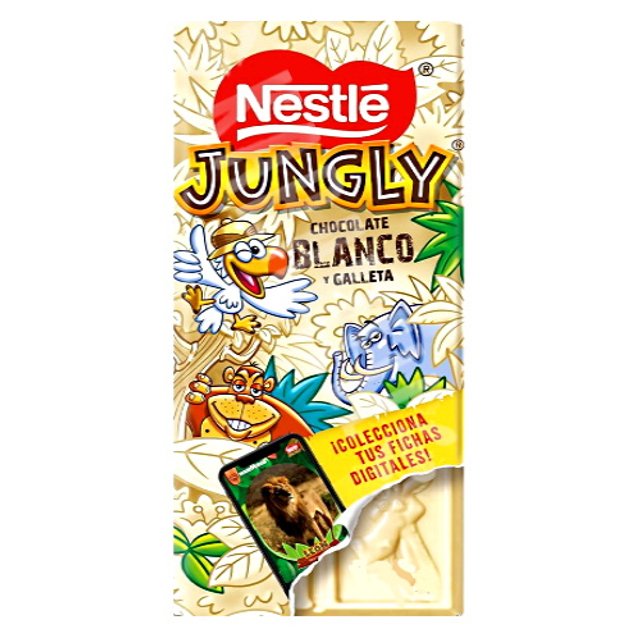Chocolate Jungly Blanco com Biscoito Nestle - Espanha