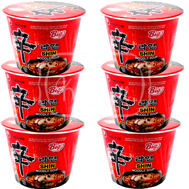 Macarrão Instantâneo Nongshim - ATACADO 6X - Shin Noodle Soup Gourmet Spicy
