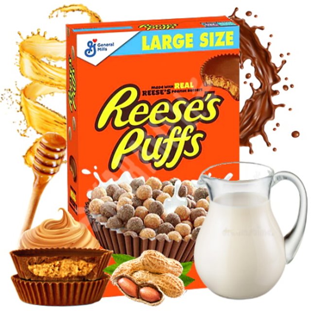 Cereal Matinal Reese's Puffs Peanut Butter - General Mills - EUA ...