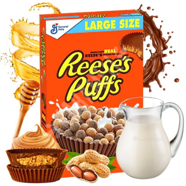 Cereal Matinal Reese's Puffs Peanut Butter - General Mills - EUA