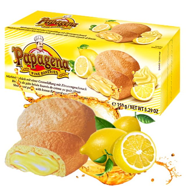 Biscoitos Cookies Creme de Limão - Papagena - Importado Áustria
