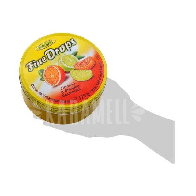 Balas Fine Drops sabor Limão e Laranja - Woogie - Importado da Áustria
