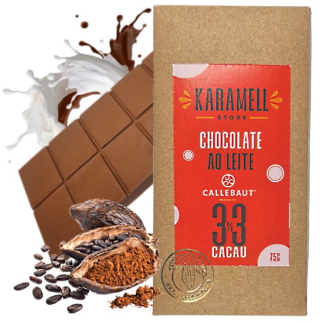 Chocolate Belga ao Leite 33% Cacau - Linha Karamell
