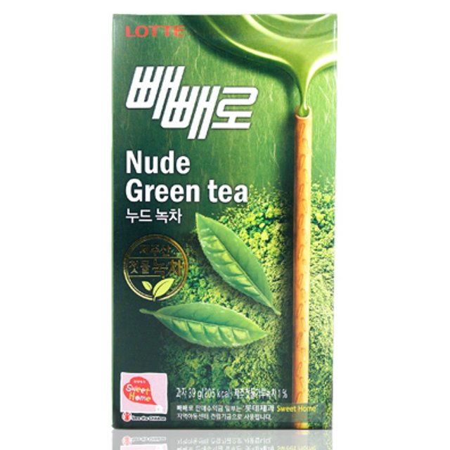 Doces Importados da Coreia - Lotte Nude Green Tea