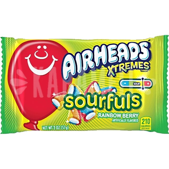 Kit 2 AirHeads Xtremes - Bites + SourFuls - Importado EUA