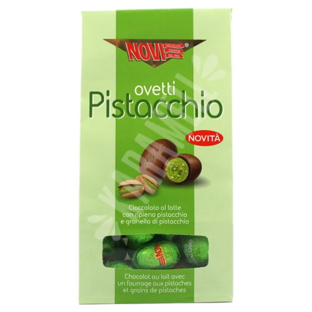 Ovetti Pistacchio Novi - Chocolate ao Leite e Pistache - Itália