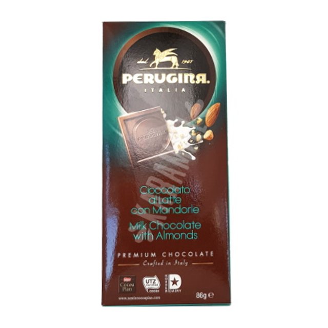 Chocolate Milk with Almonds 86g - Perugina - Importado Itália