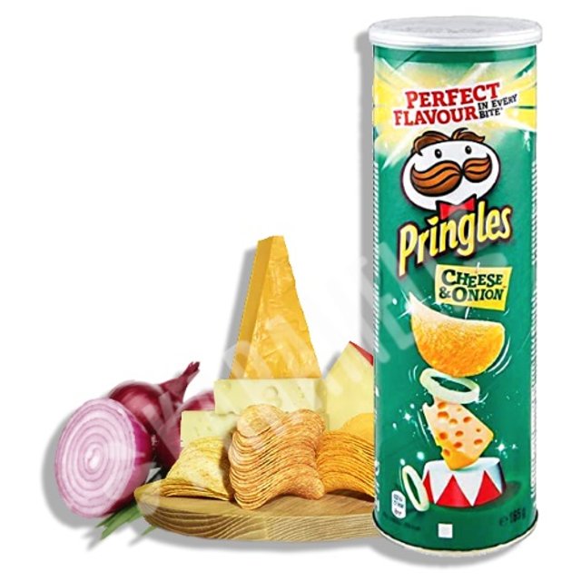 Batatas Pringles sabor Cheese & Onion - Importado da Bélgica