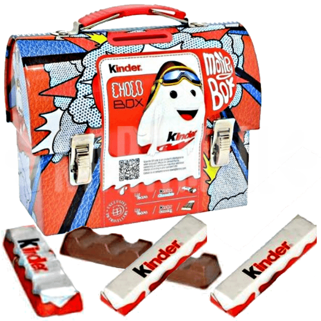 Kinder Choco Box - Lancheirinha Metálica - Importado da Itália