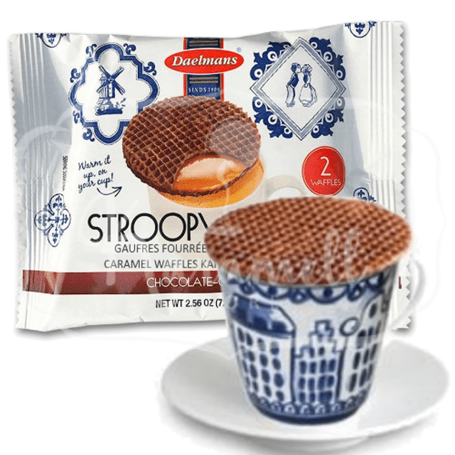 Daelmans Stroopwafels Chocolate & Caramel Wafers - Importado Holanda