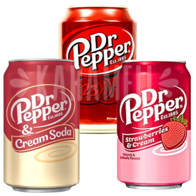 Kit Box Refrigerantes 3 Sabores Dr Pepper - Importado