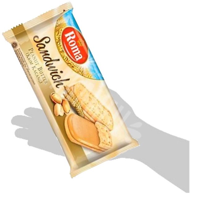 Biscoito Roma Sandwich Peanut Butter - Importado Indonésia