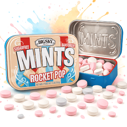 Balas Mints Rocket Pop - Big Sky - Importado Canadá | Karamell Store