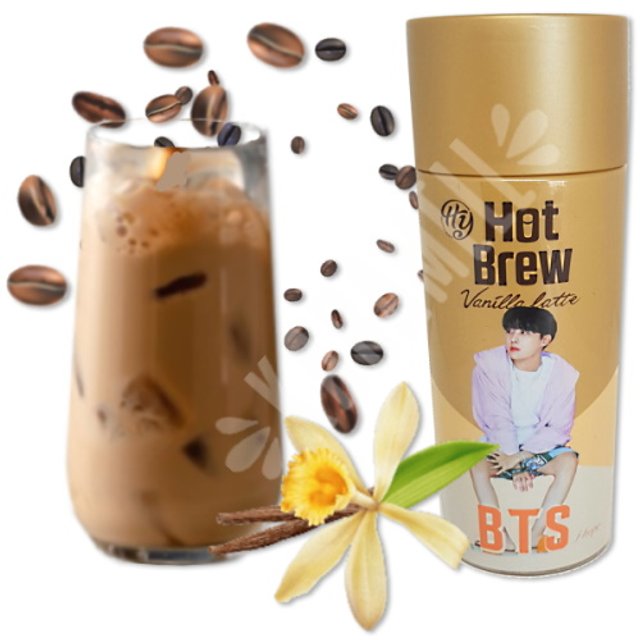 BTS Hot Brew Vanilla Latte - Natural Way - Importado Coreia