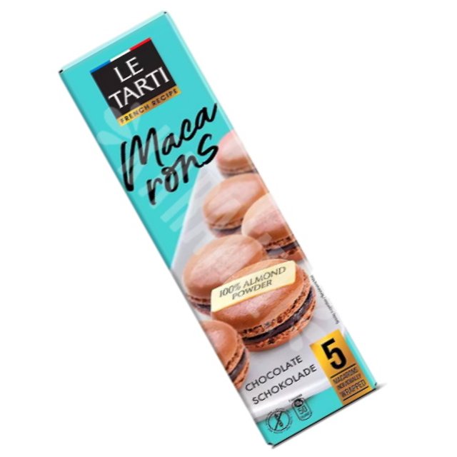 Macarons Chocolate - Biscoito Le Tarti - Importado Russia