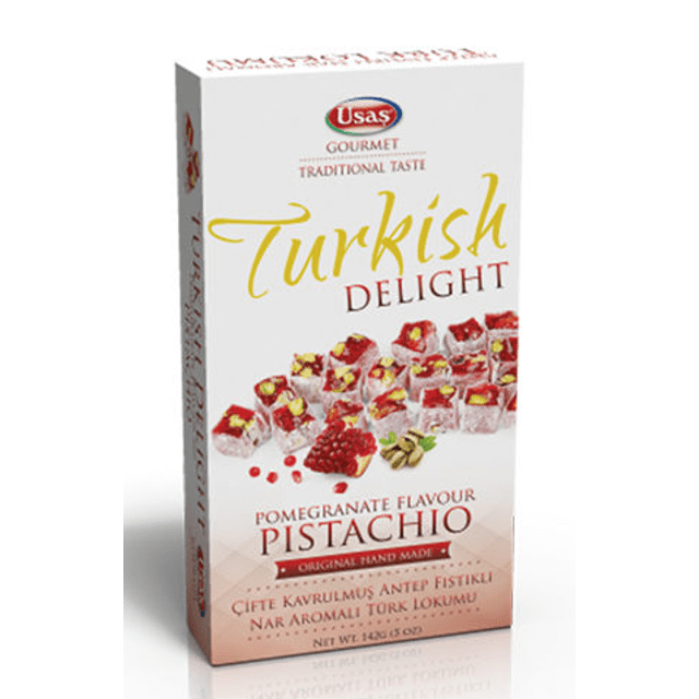 Delícia Turca com Romã e Pistache - Turkish Delight - Sabor: Pomegranate & Pistacho - 142g