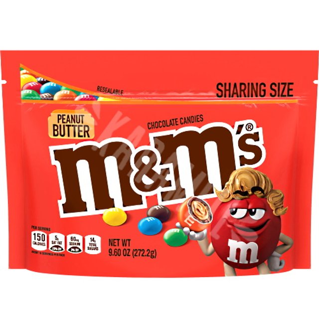 M&Ms Peanut Butter 255,2g - Chocolate & Manteiga de Amendoim - EUA