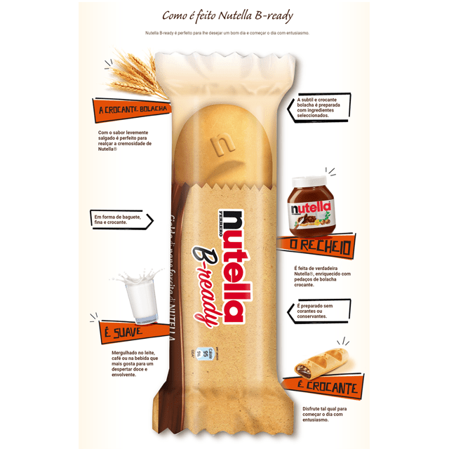 Nutella Ferrero B-ready - Biscoito Recheado Nutella | Karamell Store Nutella Ferrero B-ready - Biscoito Recheado Nutella | Karamell Store