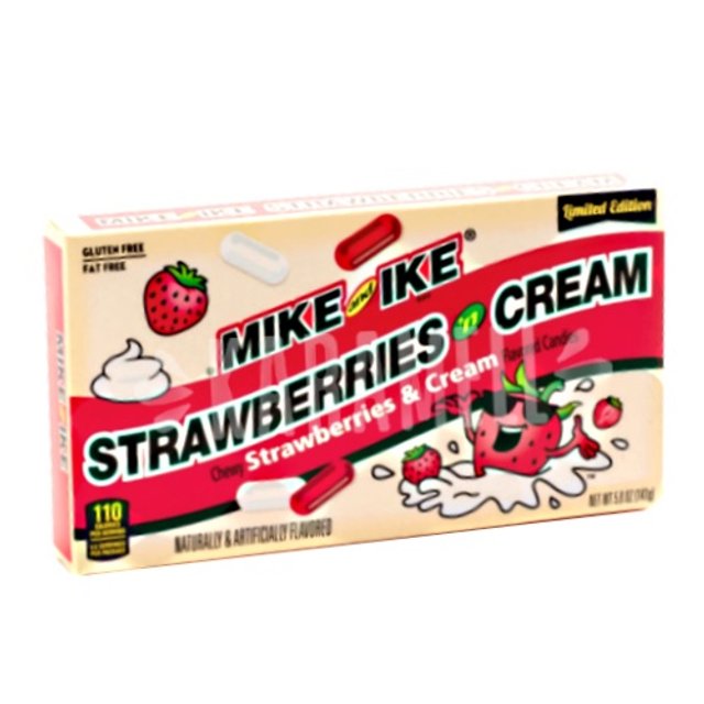 Mike and Ike - Strawberries and Cream 141g - Importado USA