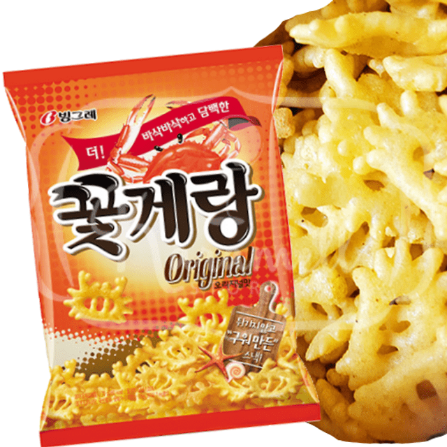 Salgadinho de Caranguejo Original 70g da Binggrae -  Importado da Coreia