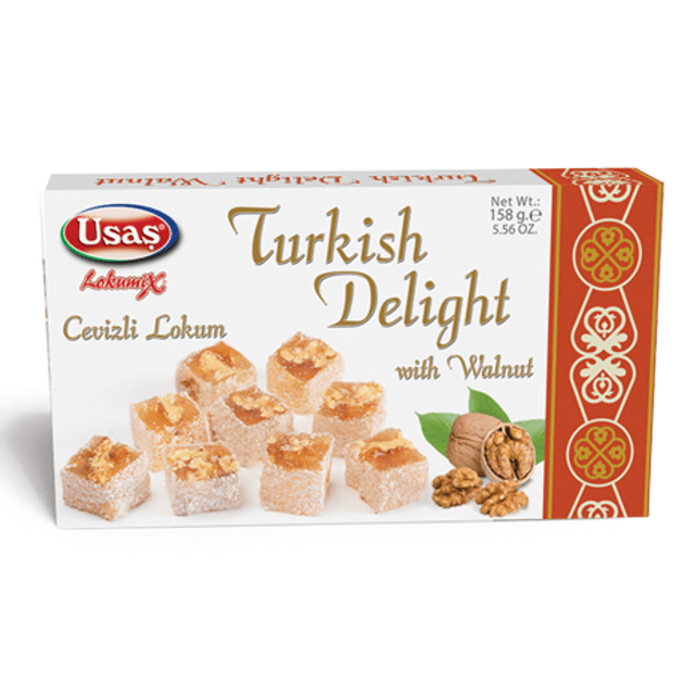 Delícia Turca com Nozes - Turkish Delight - Sabor: Walnut - 158g