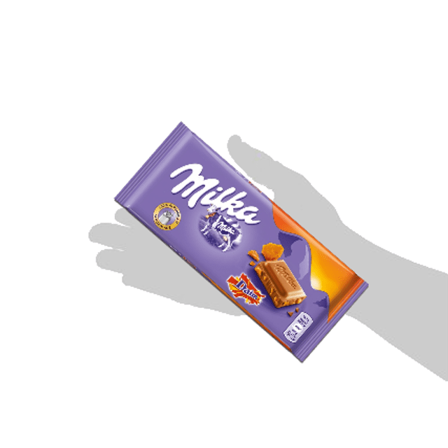 Milka Daim - Chocolate ao Leite & Cristais de Caramelo - Importado da Áustria - 100g
