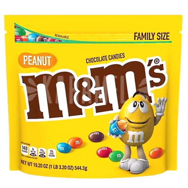 M&M's PEANUT Family Size 544,3g - Importado EUA