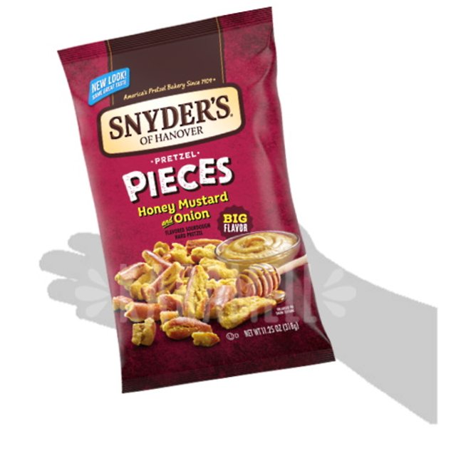 Salgadinho Pretzel Honey Mustard And Onion Pieces - Snyder's - EUA