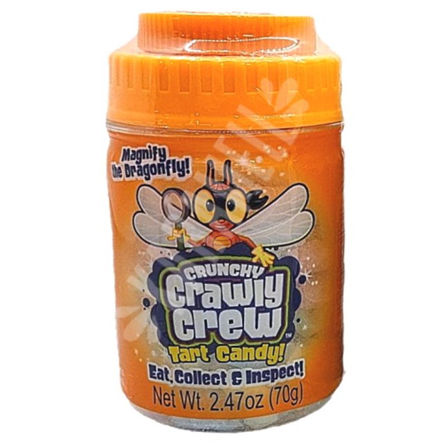 Balas Crunchy Crawly Crew Frutas Pote Laranja Kidsmania - Importado