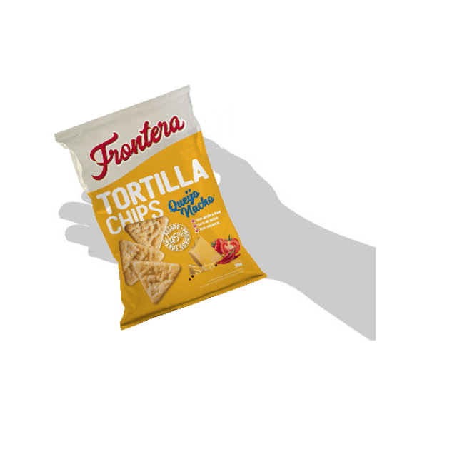 Salgadinhos Tortilla Chips sabor Queijo Nacho - Frontera