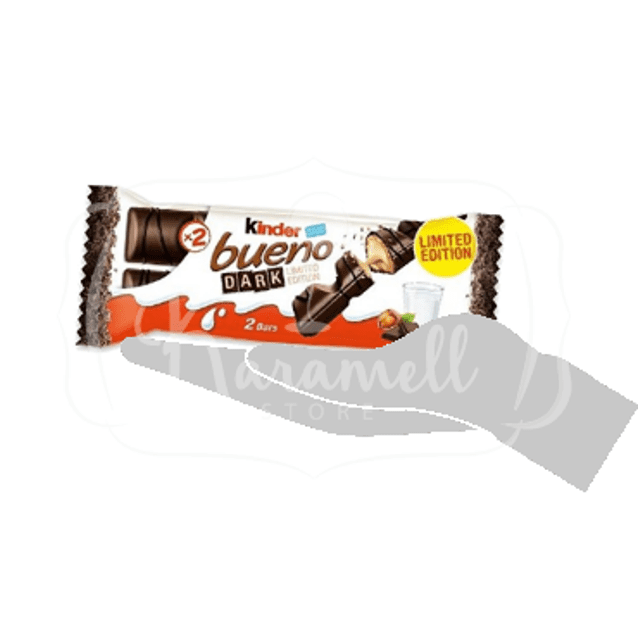 Kinder Bueno Dark - Waffer recheados creme de avelã Coberto chocolate amargo - USA