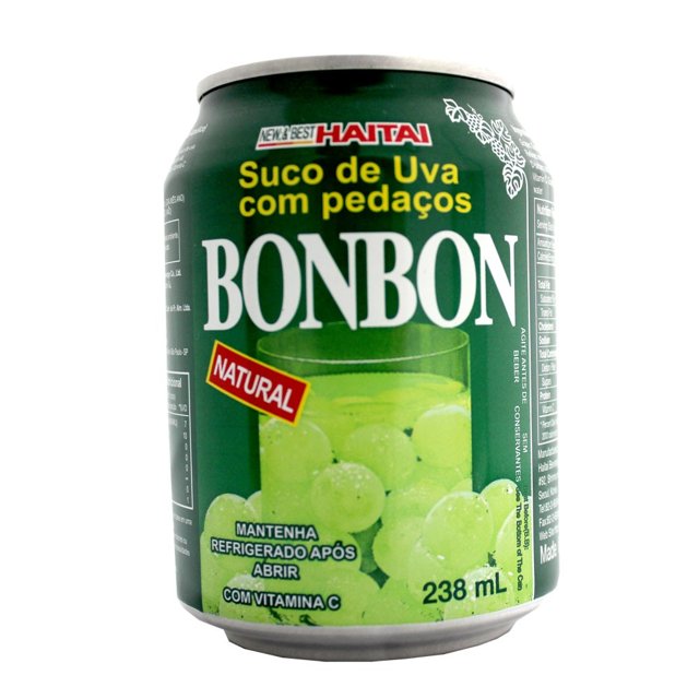 BonBon Haitai - Suco de Uva Com Pedacinhos de Uva Verde