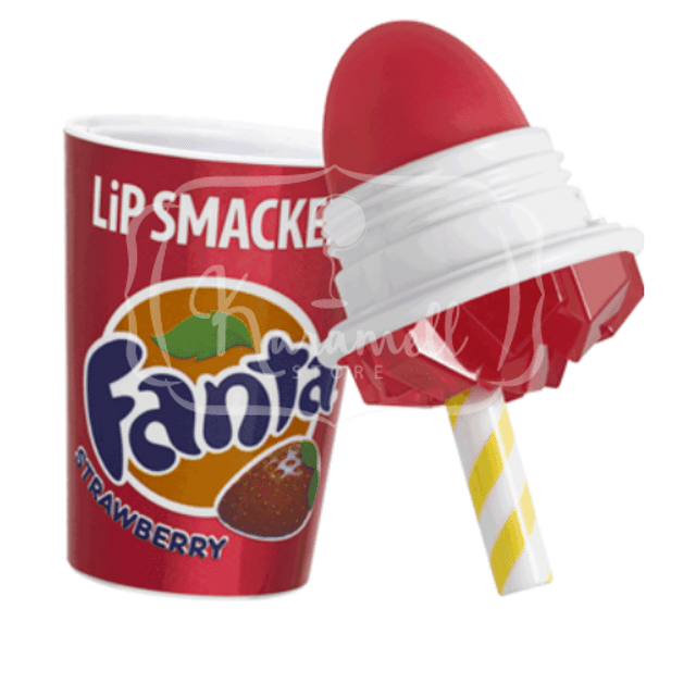 Lip Smacker Fanta Strawberry - Bálsamo Labial - Sabor Fanta Morango - Importado dos Estados Unidos