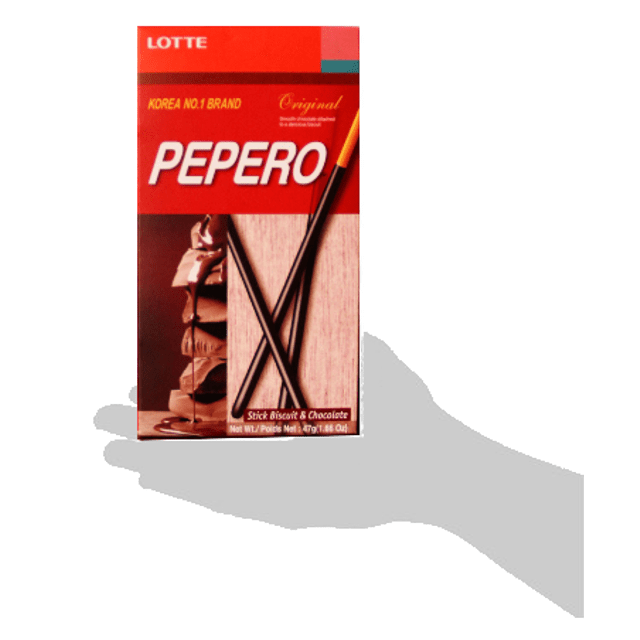 Doces Importados da Coreia - Pocky Pepero - Original - Lotte