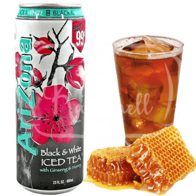 Arizona Black & White Iced Tea with Ginseng & Honey - Bebida Importada dos Estados Unidos