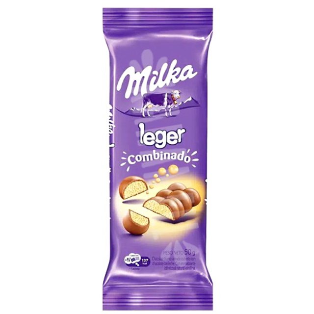 Chocolate Milka Leger Combinado Branco Aerado - Importado Argentina