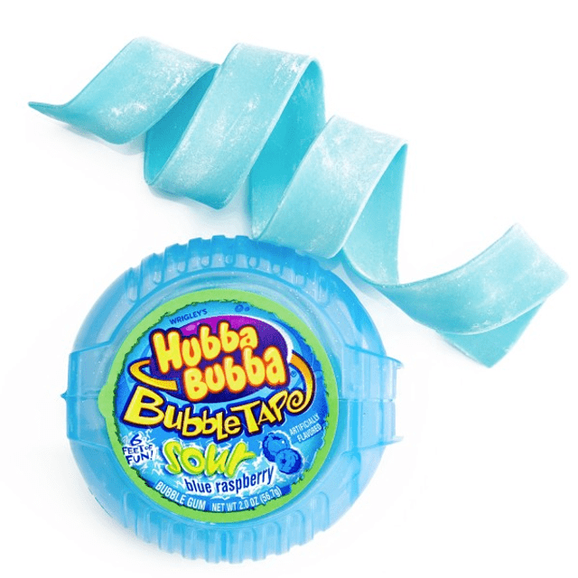 Hubba Bubba Bubble Tape - Sour Blue Raspberry - Importado dos EUA