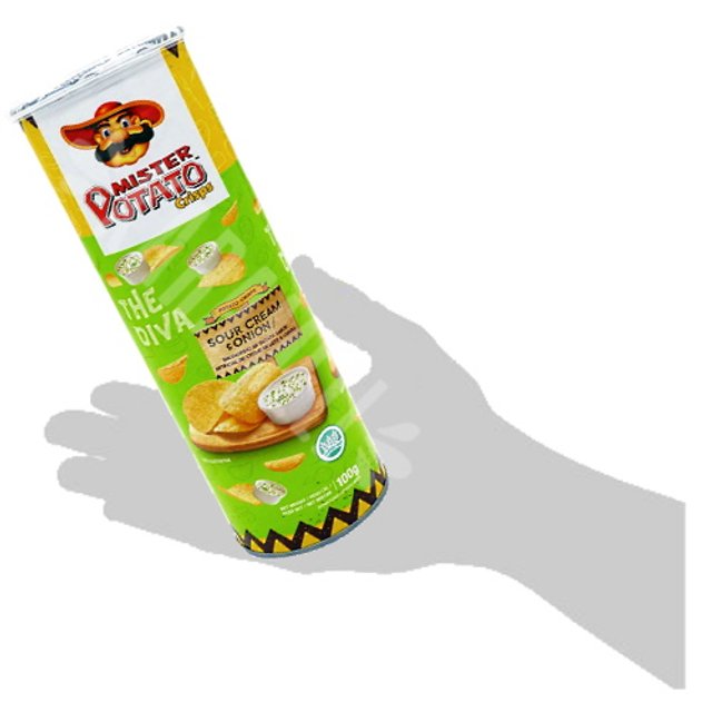 Salgadinho Mister Potato Crisps The Diva Sour Cream & Onion - Malásia