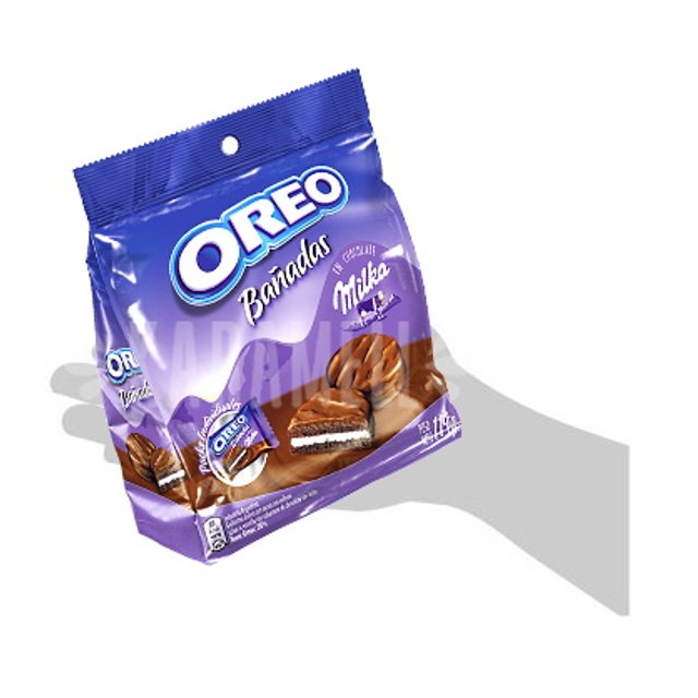 Biscoito Banadas Chocolate ao Leite - Oreo Milka - Importado Uruguai