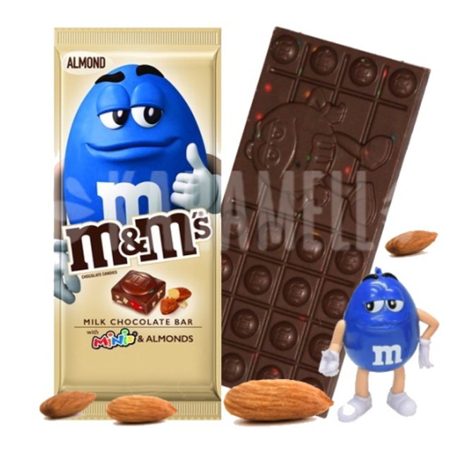 Kit 3 Milk Chocolate Bar M&M's - Crispy Rice & Almond & Peanut - EUA