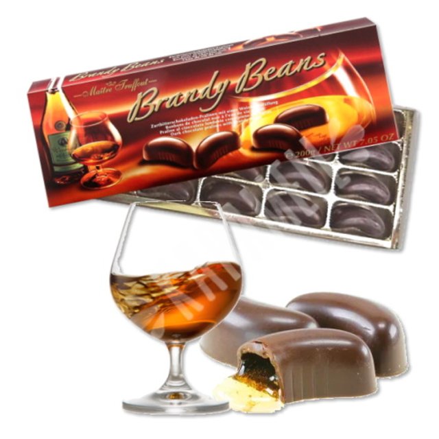 Bombons Brandy Beans Maitre Truffout - Chocolate & Conhaque - Áustria