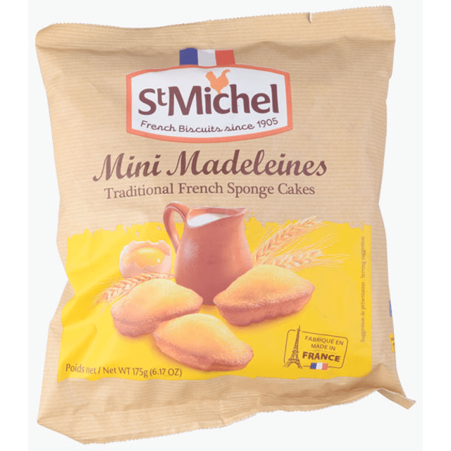 Saint Michael Mini Butter Madeleines - Premium French Sponge Cakes - Importados da França