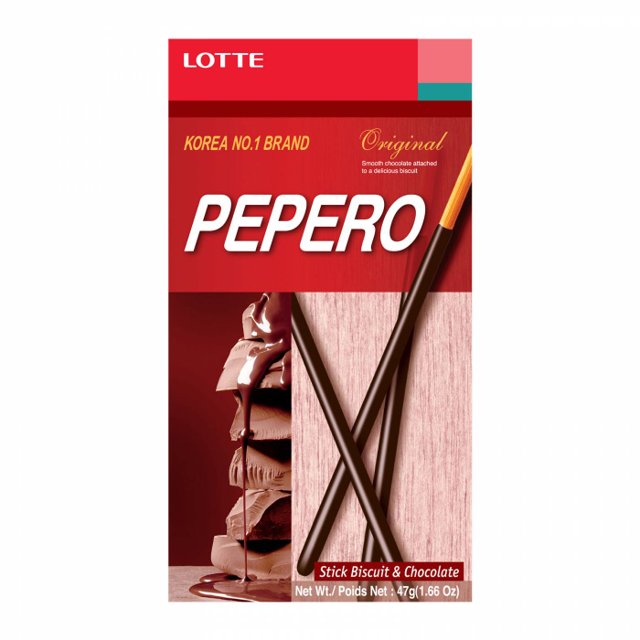 Doces Importados da Coreia - Pocky Pepero - Original - Lotte